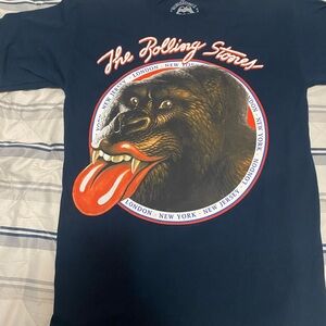 The Rolling Stones Black and Red Short Sleeve Tee